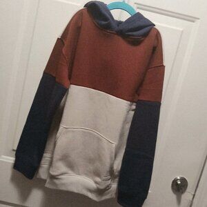 NWOT Colorblock Fleece Hoodie